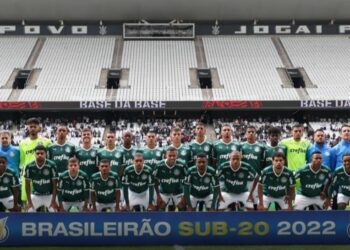 Palmeiras venceu o Corinthians, por 1 a 0, na Neo Química Arena, em São Paulo, na decisão do Campeonato Brasileiro Sub-20 -Foto: Fábio Menotti/Agência Palmeiras
