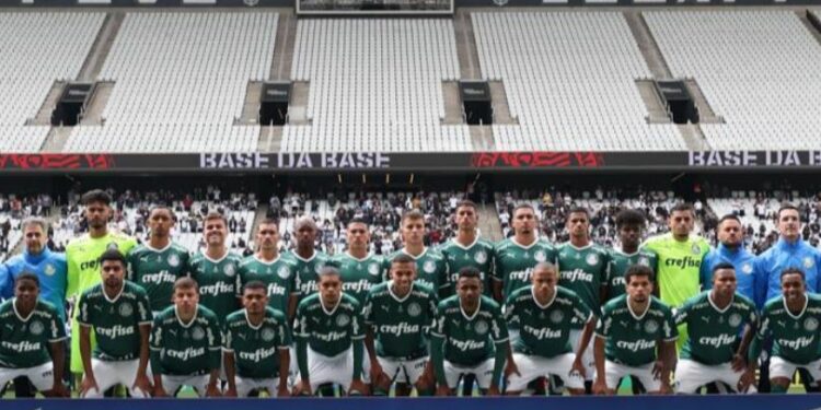 Palmeiras venceu o Corinthians, por 1 a 0, na Neo Química Arena, em São Paulo, na decisão do Campeonato Brasileiro Sub-20 -Foto: Fábio Menotti/Agência Palmeiras