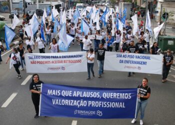 Manifestação dos profissionais da saúde de Campinas realizada na sexta-feira passada. Foto: Divulgação