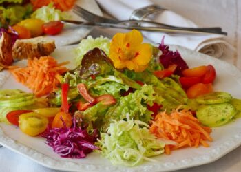 Prato de salada é uma boa pedida para começar as refeições: colorido, como um "arco-íris" Foto: Pixabay/Divulgação