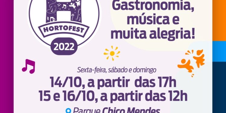 HortoFest 2022 contará com shows, gastronomia e espaço kids