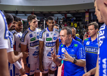 O time do técnico Horácio Dileo vem embalado por sete vitórias consecutivas. Foto: Pedro Teixeira/Vôlei Renata