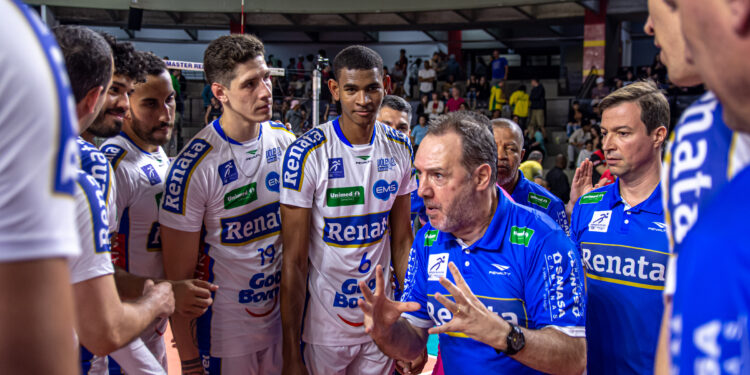 O time do técnico Horácio Dileo vem embalado por sete vitórias consecutivas. Foto: Pedro Teixeira/Vôlei Renata
