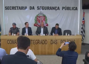 O secretário de Segurança Pública de São Paulo (SSP-SP), João Camilo Pires, fala sobre o incidente. Foto: Reprodução