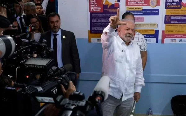 Lula votou em colégio na cidade de São Bernardo do Campo. Foto: Reprodução