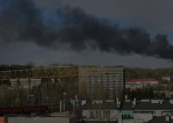 O fornecimento de energia foi cortado na cidade de Lviv e em toda a região: bombardeio russo - Foto: Reprodução TV
