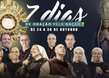 Convite no YouTube do Instituto Resed, que lidera uma corrente de oração com outros dois outros grandes movimentos religiosos brasileiros, a Canção Nova e a Rede Século 21 Foto: Reprodução