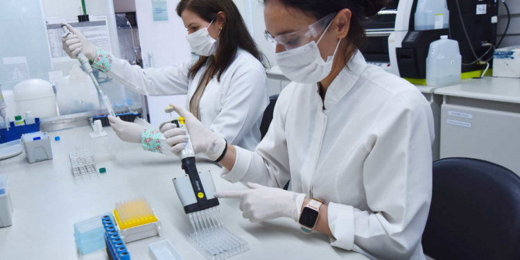 Equipe em laboratório do novo Centro de Doenças Tromboembólicas - foto: Michel Moraes/Divulgação