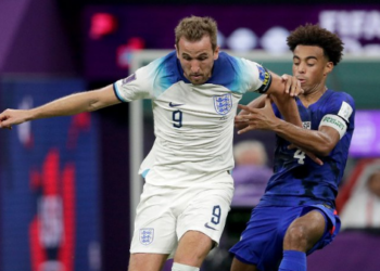 Inglaterra e Estados Unidos ficaram no 0 a 0 em jogo disputado nesta sexta-feira -Foto: Reprodução Twitter