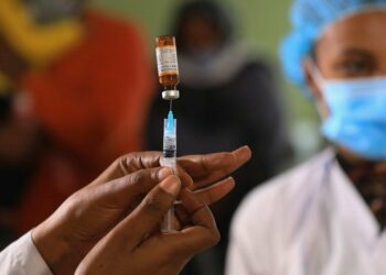 Em junho de 2020, uma campanha de vacinação contra o sarampo imunizou 14 milhões de crianças na Etiópia Foto: Unicef/NahomTesfaye