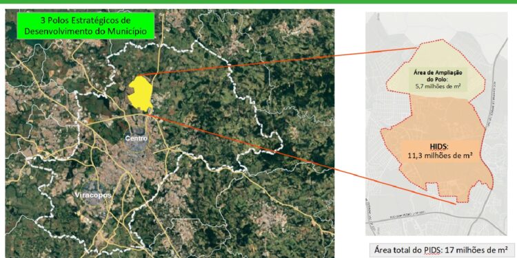 A mudança no zoneamento visa ampliar a urbanização da área de 17 milhões de metros quadrados em Barão Geraldo. Foto: Divulgação