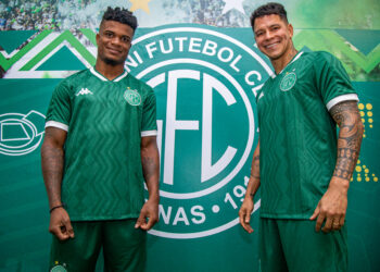 Alma Indígena: apresentação do  lateral-esquerdo Jamerson além do meia Giovanni Augusto - Foto: Thomaz Marostegan/Guarani FC