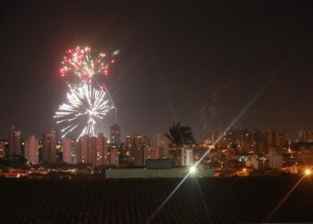 Os fogos de artifício são uma tradição na virada do ano, mas o barulho causa transtornos em pessoas e animais Foto: Leandro Ferreira/Hora Campinas