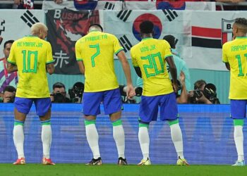 Neymar, Paquetá e Vini Jr marcaram na goleada sobre a Coreia do Sul. Foto: Rodrigo Villalba/Memory Press