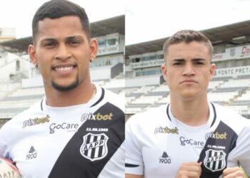 Lateral-direito Maílton e atacante Gui Pira são opções no elenco da Ponte Preta para a temporada 2023. Fotos: Divulgação