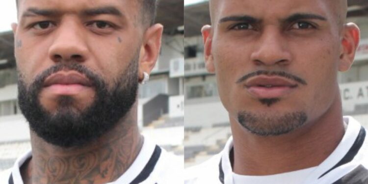 Júnior Tavares e Jeferson reforçam a Ponte Preta na temporada 2023. Fotos: Diego Almeida/Ponte Press