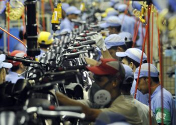 A produção de motocicletas do Polo Industrial de Manaus cresceu 5,9% na comparação com outubro. Foto: José Paulo Lacerda/CNI/Divulgação