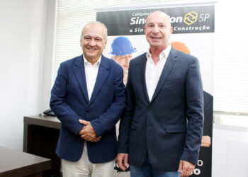 Marcio Benvenutti diretor regional Campinas (à esquerda) e Yorki Estefan, presidente SindusCon-SP - Foto: Divulgação