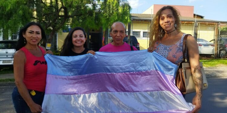 Ativistas na Semana da Visibilidade Trans de Campinas. Fotos: Divulgação