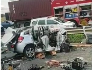 Quatro pessoas, três da mesma família, morrem em acidente na Anhanguera em Sumaré