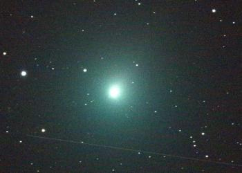 Cometa foi detectado pelo programa Zwicky Transient Facility (ZTF) em março de 2022, quando passava pela órbita de Júpiter - Foto: Nasa
