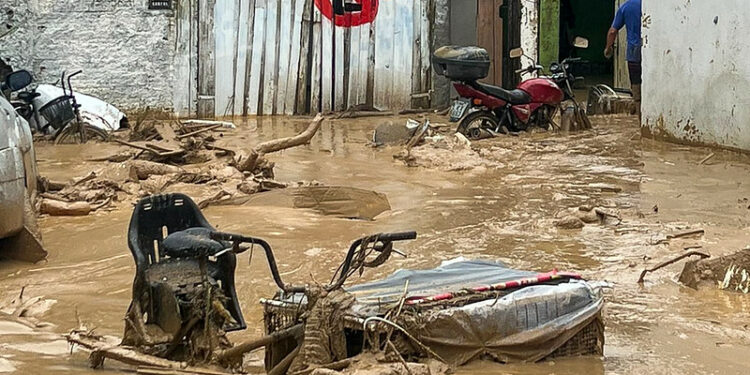 Área tomada pela lama: índice de chuva em São Sebastião foi maior da história e provocou tragédia -  Foto: Divulgação/Governo de SP