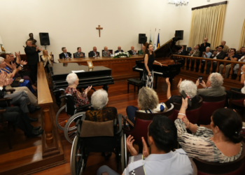 Sônia Rubinsky, pianista nascida em Campinas, alegrou a festividade com seu recital - Fotos: Adriano Rosa/Divulgação PMC