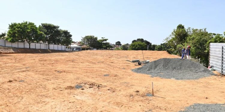 Área que receberá a nova creche, no Parque Itajaí, em Campinas. Foto: PMC/Divulgação