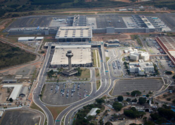Sítio aeroportuário de Viracopos: um dos atrativos para o comércio exterior em Campinas. Foto: Viracopos/Divulgação