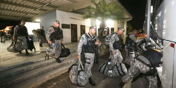 Força Nacional apoia combate a criminosos no RN: operação conjunta de vários órgãos de segurança busca suspeitos - Foto: Divulgação