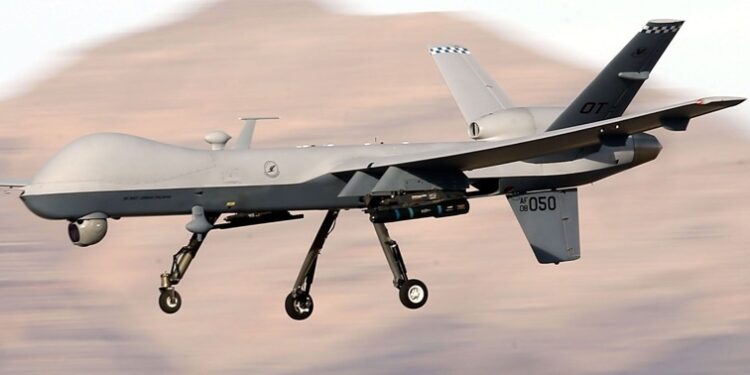 O drone  MQ-9 Reaper é usado para vigilância e em apoio a operações. Foto: Reprodução