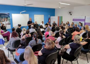 Reunião com educadores e forças de Segurança nesta segunda-feira em Jaguariúna: pacto Foto: Samuel Oliveira/Divullgação