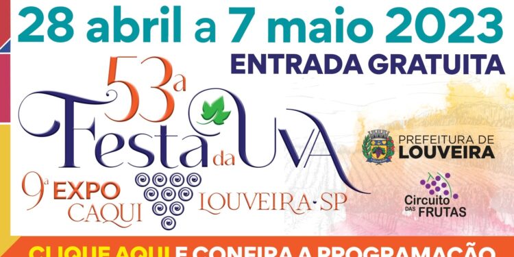 53ª Festa da Uva e 9ª Expo Caqui começam na sexta-feira