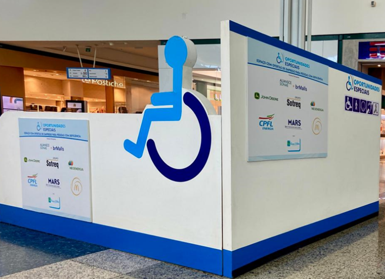 Shopping recebe projeto com vagas de emprego para pessoas com deficiência