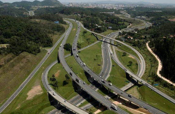 Entroncamento das rodovias dos Bandeirantes e Anhanguera. Foto: Divulgação