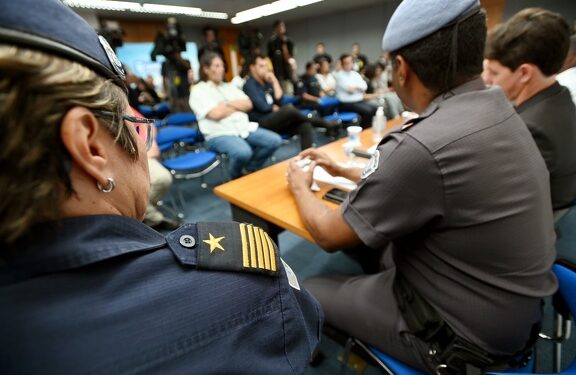 Apresentação do Projeto Égide (Estratégia Integrada contra Incidentes em Escolas). Foto: Carlos Bassan/PMC