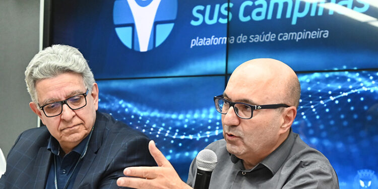 Dário Saadi apresenta o sistema de teleconsulta em Campinas nesta quinta-feira. Foto: Carlos Bassan/PMC