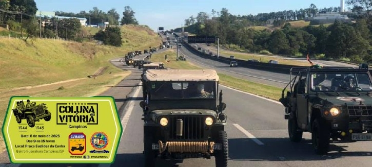 Dia da Vitória terá desfile de viaturas antigas pelas ruas de Campinas e celebração em praça