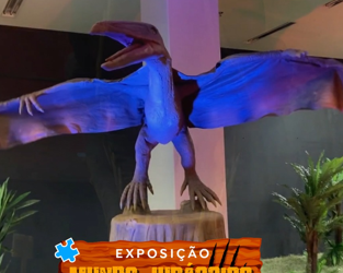 Exposição Mundo Jurássico – Dinossauros fará uma sessão especial, e gratuita, para pessoas que estão dentro do espectro autista - Foto: Divulgação