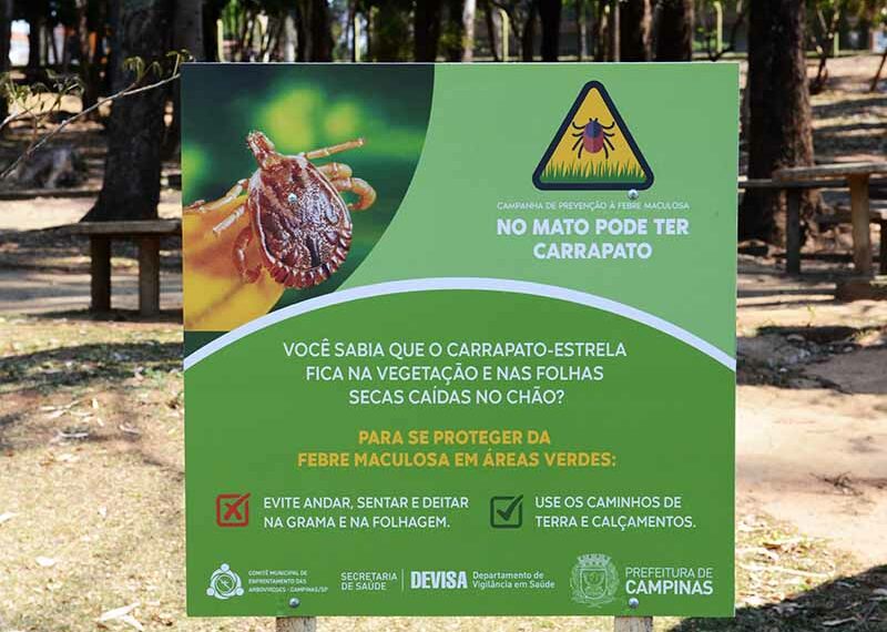 Saúde realiza ações de combate à febre maculosa no Taquaral e Parque Ecológico