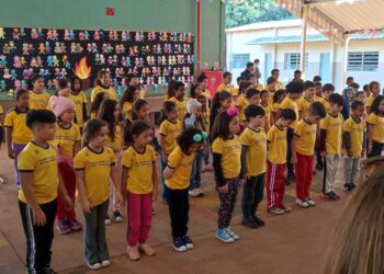 Atualmente, o projeto Canarinhos reúne alunos/cantores em três turmas: kids 1 (de 7 a 10 anos); kids 2 (10 a 12 anos) e Jovens (de 12 a 18) - Foto: Divulgação
