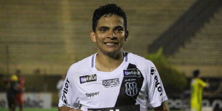 O gol de Bruno Rodrigues garantiu o triunfo pontepretano pelo placar mínimo sobre o Mirassol. Foto: Ponte Press/Luiz Guilherme Martins