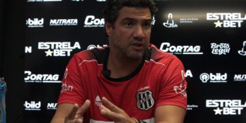 Felipe Moreira, que precisou escalar a equipe sem jogadores titulares importantes. Fotos: Diego Almeida/Ponte Press