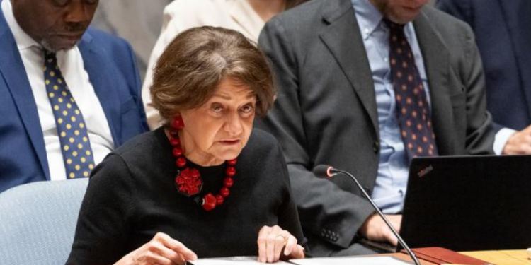 Subsecretária-geral da ONU para Assuntos Políticos, Rosemary DiCarlo, falou ao Conselho de Segurança e mostrou evidências da intensificação de ataques - Foto: ONU/Eskinder Debebe