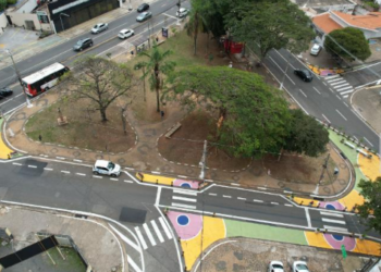 Revivacidade medidas para reduzir velocidade e mobilidade ativa na Rua Delphino Cintra - Foto: Divulgação PMC