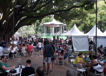 A Praça Carlos Gomes terá barracas de alimentação e de chpe artesanal. Foto: Divulgação