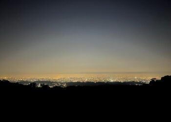 Vista da Pedra Grande no período noturno - Foto: Urbia/Divulgação