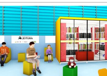 Perspectiva do novo espaço dedicado à incentivar a leitura em Sumaré. Foto: Divulgação