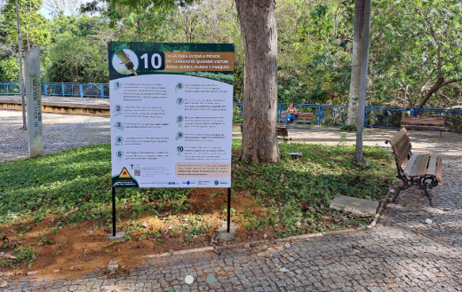 Placas alertam para risco de febre maculosa em áreas verdes e distritos de Campinas