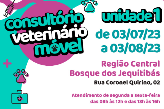 Consultório Veterinário Móvel atende região do Bosque a partir desta 2ª